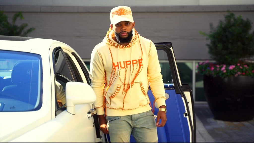 Huppe Official Yarn Hoodie - Cream & Orange