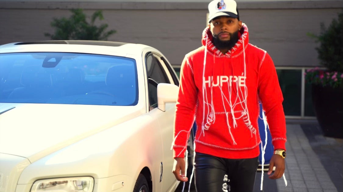 Huppe Official Yarn Hoodie - Red and White