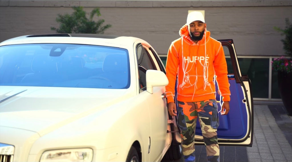 Huppe Official Yarn Hoodie - Orange & White