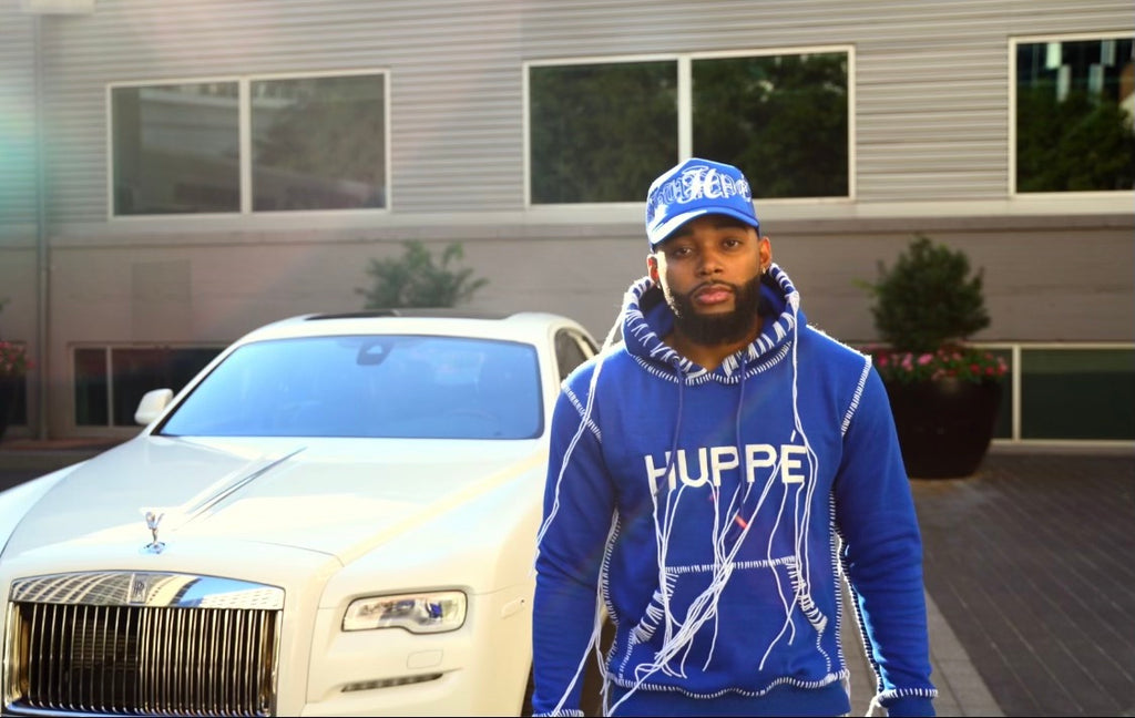 Huppe Official Yarn Hoodie - Blue & White